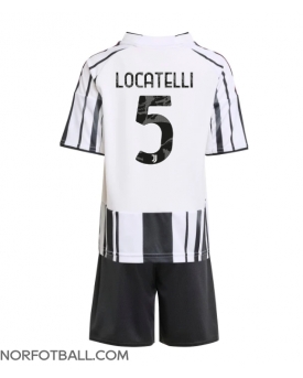 Billige Fotballdrakt Juventus Manuel Locatelli #5 Replika Hjemmedraktsett Barn 2025-26 Kortermet (med bukser)